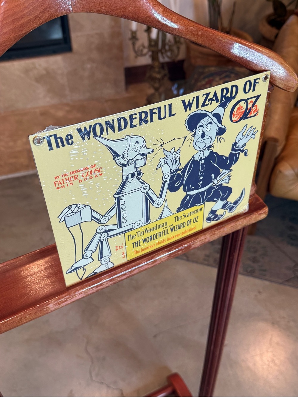 The Wonderful Wizard of Oz Yellow Vintage-Style Art Print